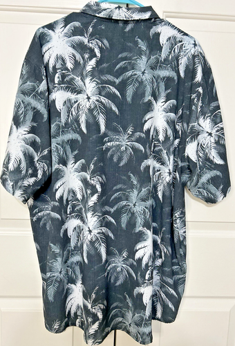 Polo uomo Tommy Bahama coast palm burst taglia XLT nera bianca nuova con etichette $138 - Foto 5 di 11