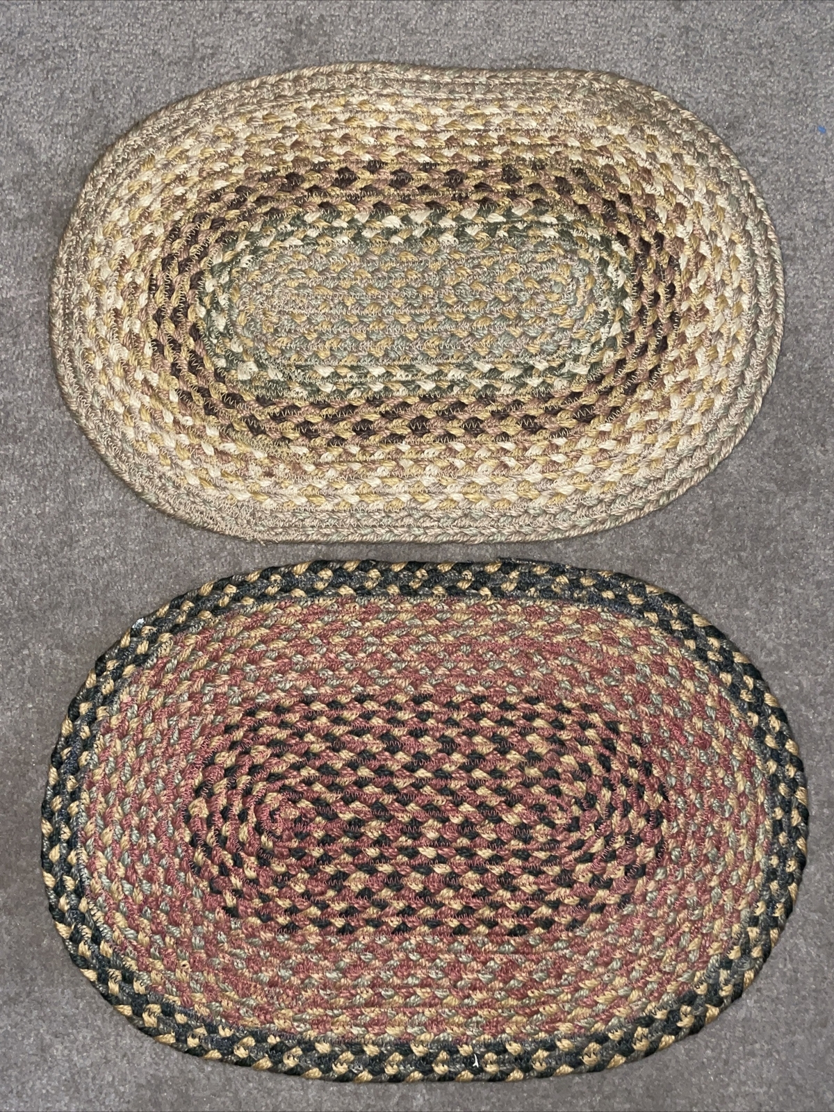 10x15 Large Oval Dollhouse Braided Rugs Lot of 2 eBay