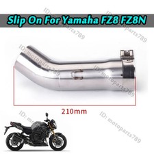 For Yamaha FZ8 FZ8N 51mm Exhaust Mid Pipe Connecting Tube Slip On Escape System