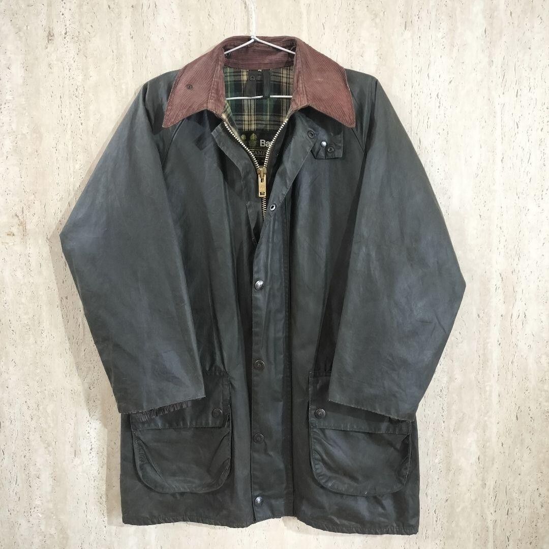 Barbour GAMEFAIR Oiled Jacket Size 34 Sage Made In England Barbour GAMEFAIR Oiled Jacket Size 34 Sage Made In England