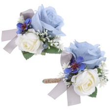 Wedding Corsage Boutonniere Artificial Flower Groom Boutonniere Wrist Corsage