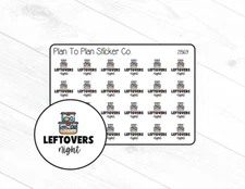 2869~~Leftovers Night Planner Stickers.