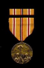 WWII Asian Pacific Theater Campaign Award medal with ribbon bar