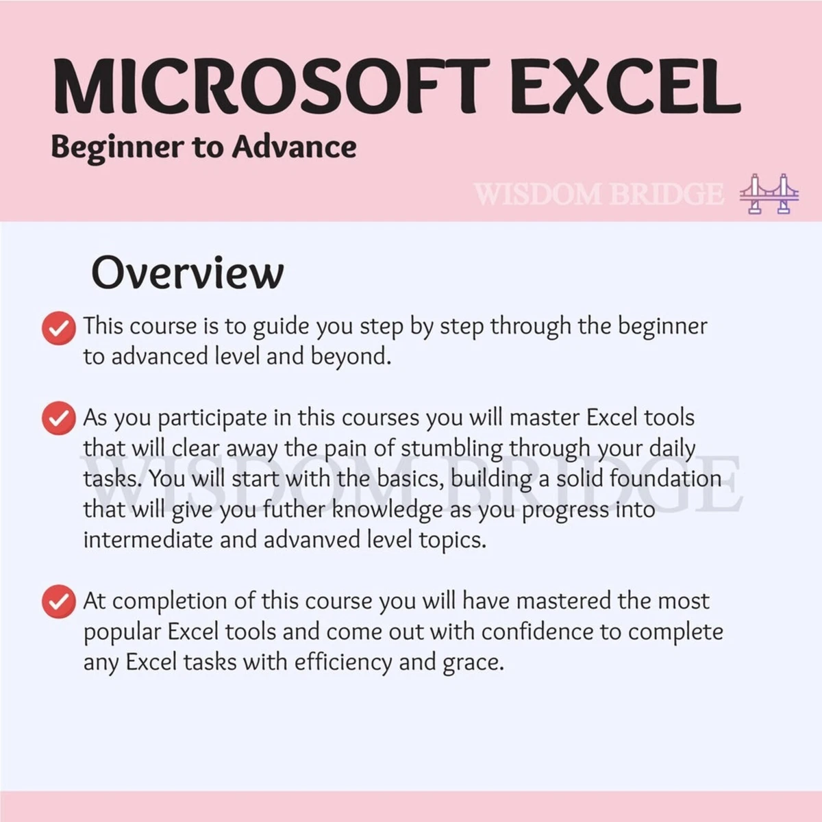 Microsoft Excel Advanced Training