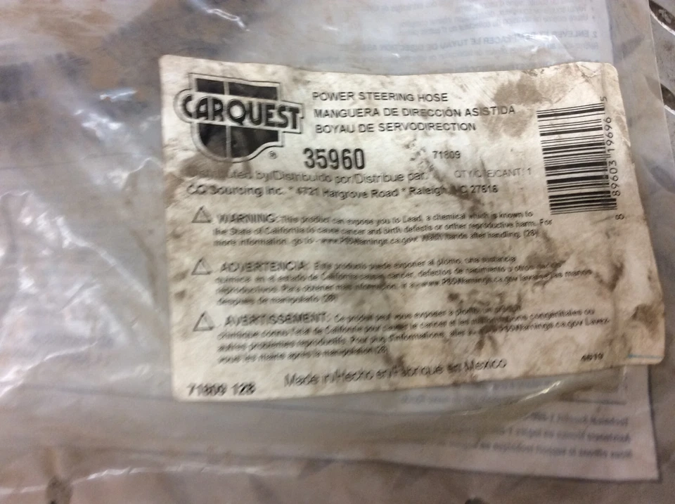 Se adapta a: Manguera de dirección asistida Eagle Summit Dodge Colt Expo 93-96 35960 Foto 4 de 4