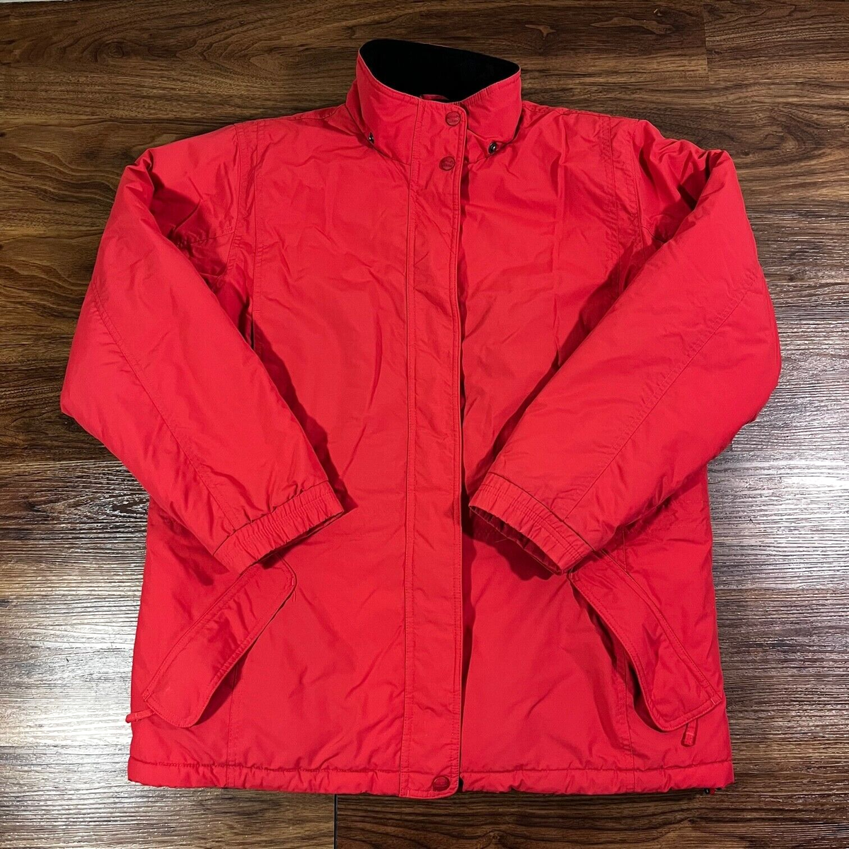 LL Bean Insulated Puffer Coat Jacket Pink Blue Lining Coat Womens