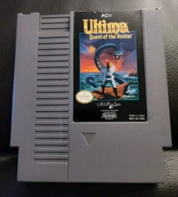 Ultima Quest of the Avatar Nintendo Entertainment NES 1990 Auth Workin Game Cart