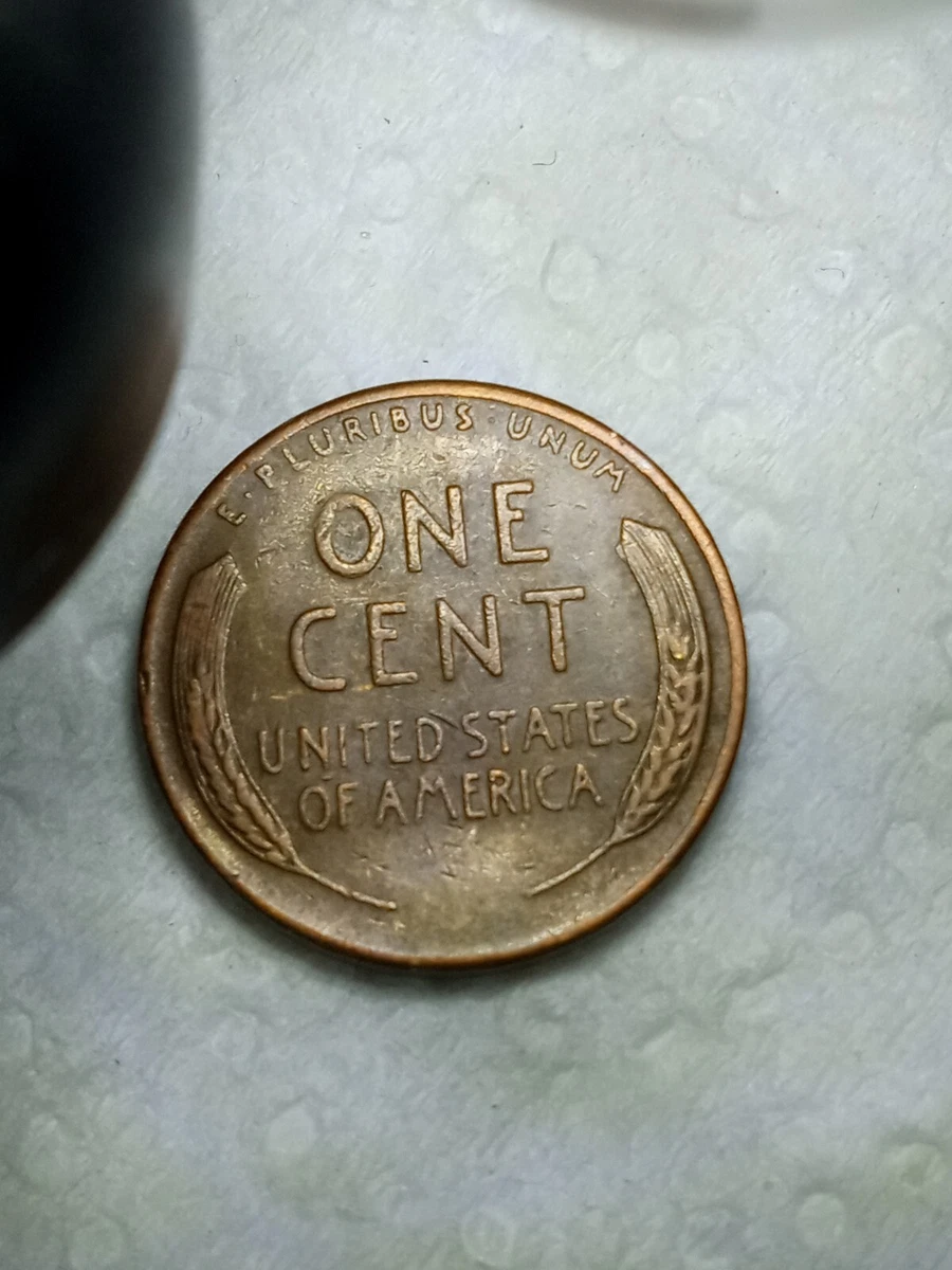 1953 s wheat penny error Die Chip