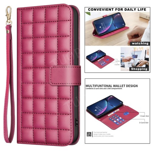 Leder Hülle für Xiaomi Redmi Note 11 12 13 14 Pro+ 5G Schutz Cover Handy Tasche - Picture 4 of 90