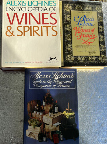 Alexis Lichine Assortment Lot of Three Books Wines / Vineyards Of France Vintage - Picture 1 of 10