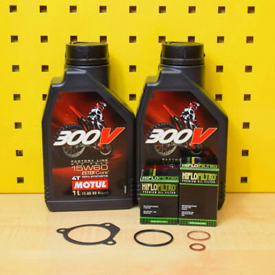 Öl Ölfilter Motul 300V Factory 15W60 Für: KTM 625 SC 01-02 / 625 SXC SMC 03-04