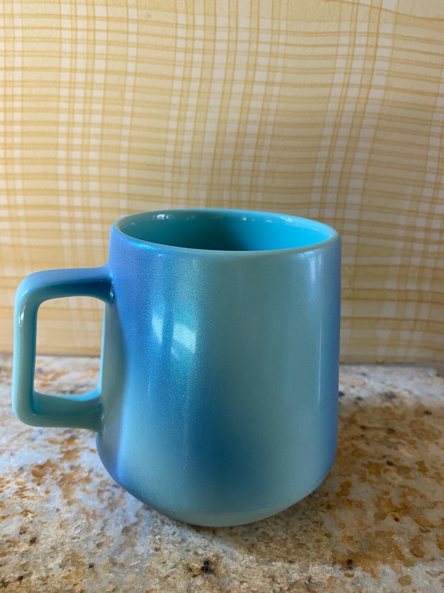 New 2021 Starbucks Iridescent Green Blue Ceramic Mug 14oz. | eBay