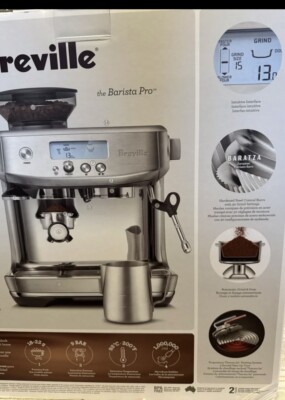 Breville BES878 Barista Pro Espresso Machine - Stainless Steel