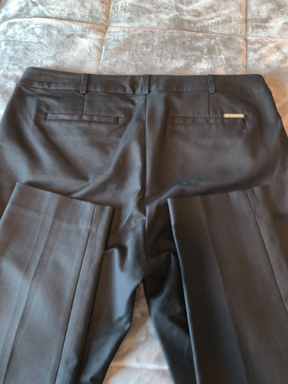 Michael Kors Pantalone Vestito Donna Con Cerniera Nero Taglia 10