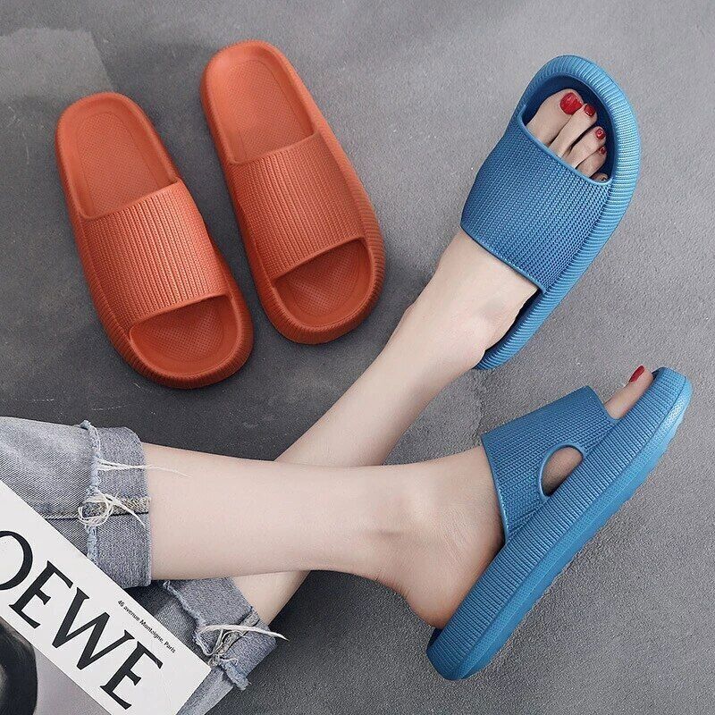 SAOLA Pantofole donna suola spessa leopardata stampa frutta interno esterno scarpe plateau