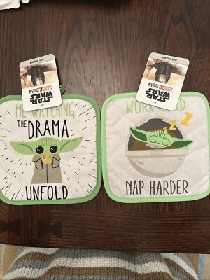 Star Wars Kitchen Pot Holder Set Of 2 The Mandalorian New With Tags!