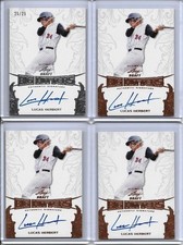 2015 Leaf Ultimate Draft LUCAS HERBERT Big Hitters Silver Foil Auto 25/25 Braves