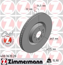 2x ZIMMERMANN Bremsscheibe COAT Z 400.3670.20 für GL MERCEDES KLASSE W164 X164 2x ZIMMERMANN Bremsscheibe COAT Z 400.3670.20 für GL MERCEDES KLASSE W164 X164
