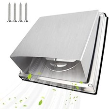 Secure and Reliable Square Extractor Fan Vent Cover with Rubber Ring and Screws