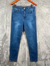 Curve Appeal Jeans Womens 8 29 30x28 Blue High Rise Essential Skinny Stretch