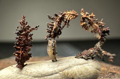   Multiple Thumbnail FERN COPPER CRYSTALS - Ojibway Mine UP Michigan VIDEO 1139