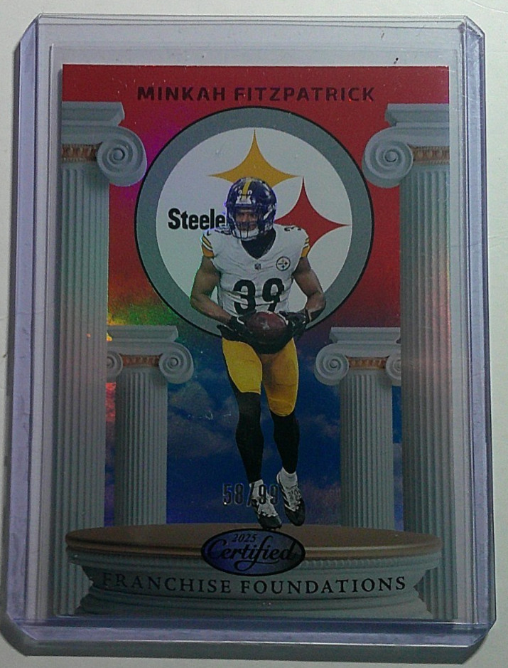 2025 Panini Certified Minkah Fitzpatrick FFO-MFK Franchise Foundations RED /99