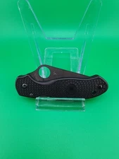 USED ~ Spyderco Para 3 SpyderEdge Black Folding Knife - C223PBBK
