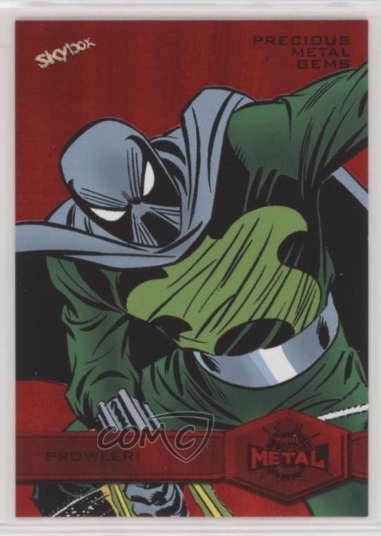 2022 Marvel Metal Universe Spider-Man High Series PMG Red /100 Prowler #166 0mz1