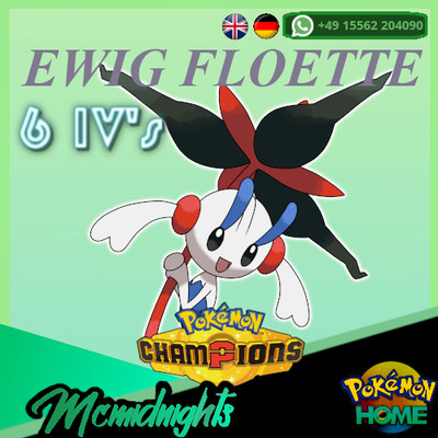  SHINY 6IV Ewig Floette Battle Ready   Pokemon Champions   Pokemon Home  GERMAN