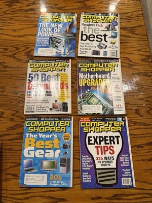 Vintage Computer Shopper Magazine Lot (6 Issues) 2003 Y2K Retro Tech