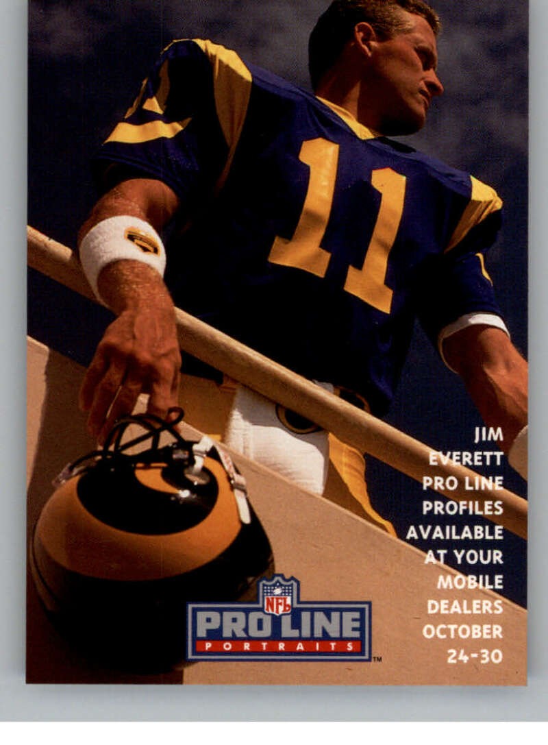1992 Pro Line Mobil NFL Football Promotional Cards Pick From List