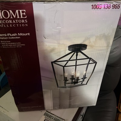 Home Decorators Collection Weyburn 6-Light Caged Chandelier - Bronze