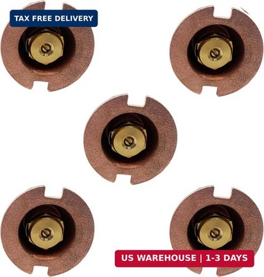 Poolzilla (5 Pack) Brass Pop-Up Flush Head Sprinkler with Full Pattern Spray Noz
