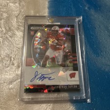 2020 Panini Draft Picks Jonathan Taylor Rookie Auto Black Finite 1/1 