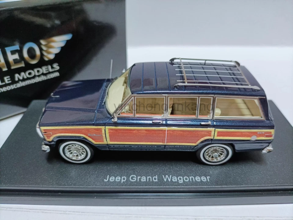 Neo 1:43 Jeep Grand Wagoneer SUV Wagner Luxury Off Road Vehicle Model-Blue - Image 2 of 4