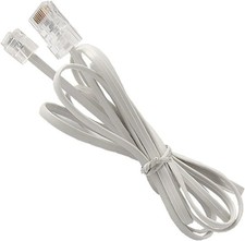 2 Pack Telephone RJ11 6P4C to RJ45 8P8C Connector Plug Cable for Landline Teleph