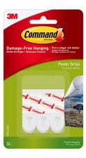 Small Poster Strips, White, 24-Pk. - 17024-24ES 0.58 per strip