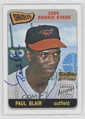 2002 Topps Team Topps Legends Paul Blair #TT-PB Auto 0q5