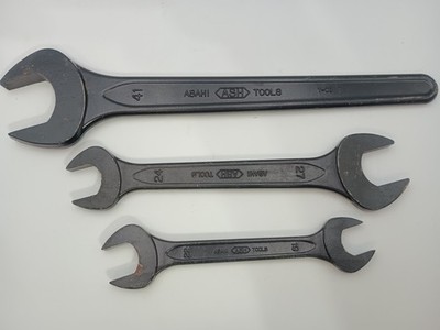 (3) ASAHI TOOLS 41mm SPANNER WRENCH, 24-27 WRENCH, 19-22 WRENCH JAPAN