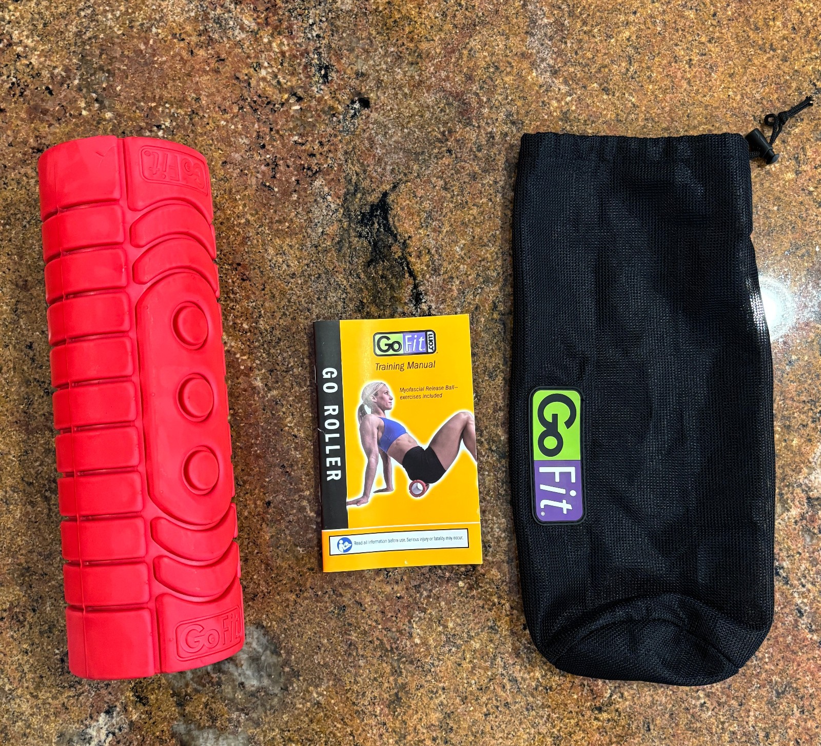Travel GoFit  Foam Roller with Hollow Hard Inside for Deep Tissue Massage