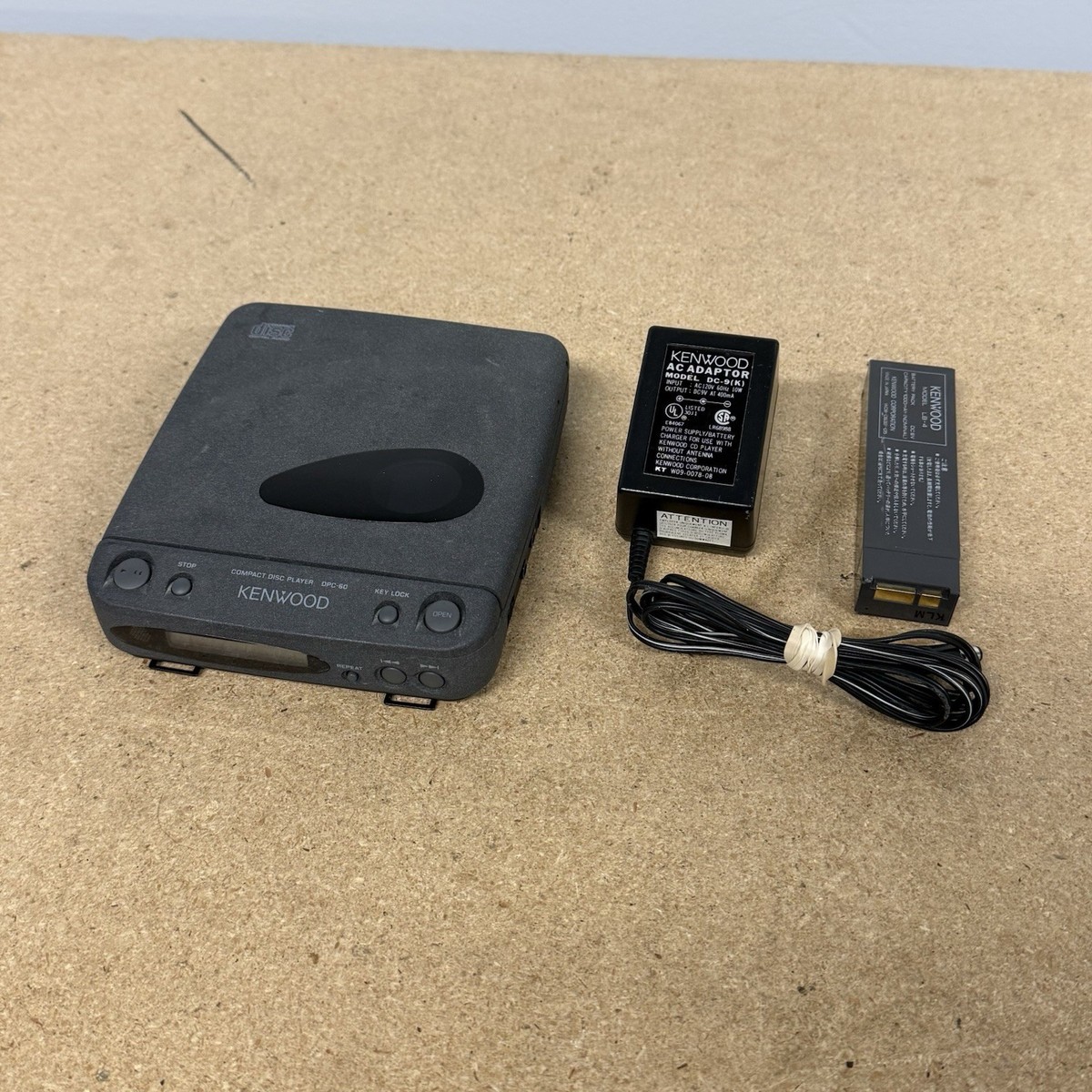 RARE Vintage Kenwood DPC-60 Portable Compact Disc CD Power Supply
