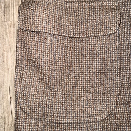 PENDLETON Virgin Wool Coat Men's Size 44 Checked Melange Mid Length Overcoat - Picture 2 of 9