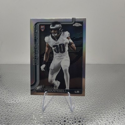 2025 Topps Chrome Jihaad Campbell Rookie Lightboard Logo Variation SSP Eagles