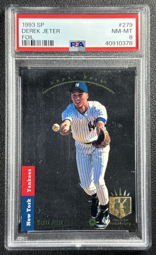 DEREK JETER PSA 8 1993 SP #279 ROOKIE FOIL RC YANKEES 0378