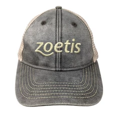 Zoetis Strapback Baseball Cap Multi OS Adjustable Mesh Back Embroidered PAC