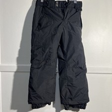 Snow gearEssentials Waterproof Insulated Black Cargo Winter Snow Pants -kids 6