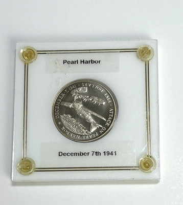 Republic of Liberia Attack on Pearl Harbor 5 Dollar Coin 2000