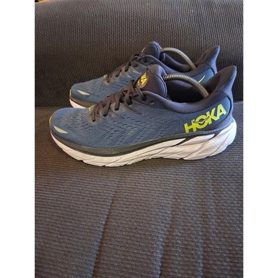Hoka One One Clifton 8 Mens 11 Blue Coral Evening Primrose Running Shoes 1119393