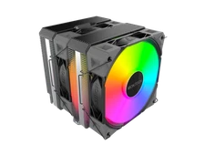 MONTECH NX600 ARGB Dual-Tower CPU Air Cooler with 6 Heatpipes & Premium Top Cove