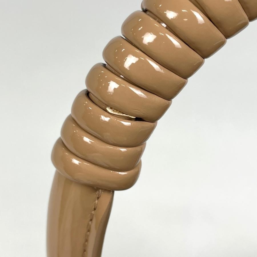 BALENCIAGA Bistro Basket XS 2-Way Shoulder Bag Patent Leather Beige #BS1856 thumbnail 5